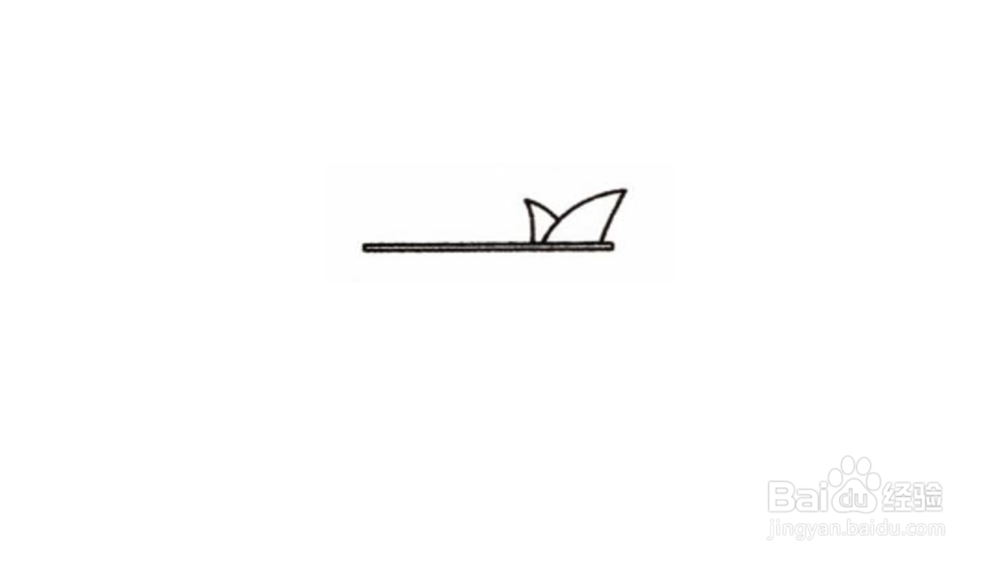 世界著名建筑简笔画教程之悉尼歌剧院