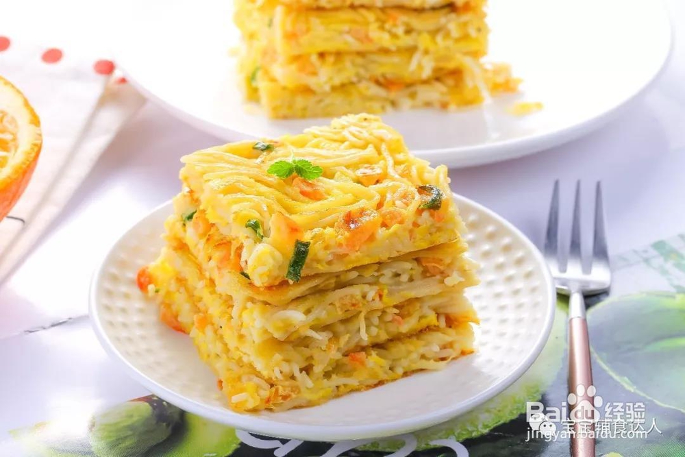 营养美味的番茄面条饼