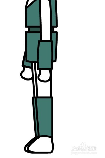 flash做一个侧面形象的走动动作