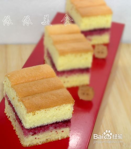 烫面的戚风更松软---杨梅果酱夹心蛋糕