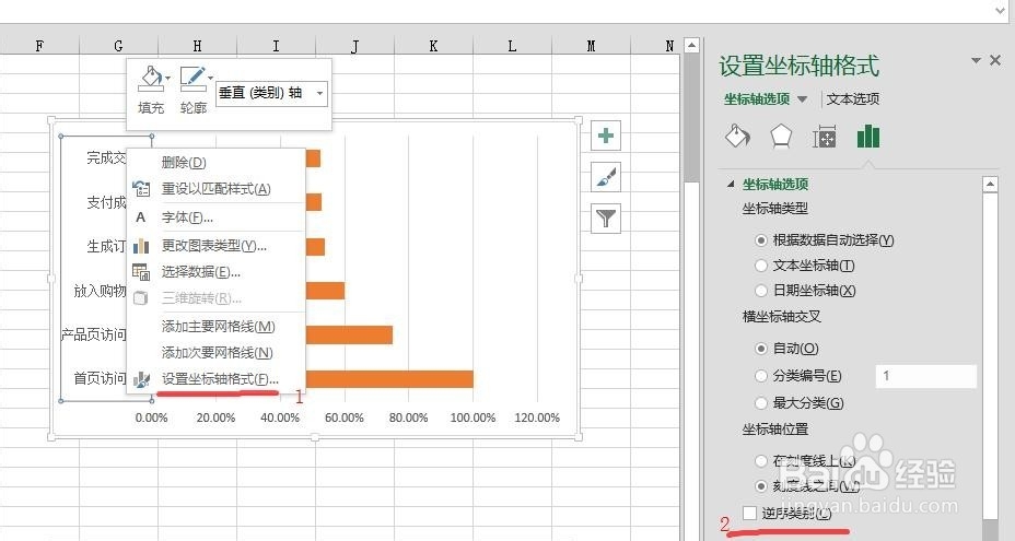 excel 2013 如何画漏斗图