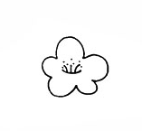 手绘简笔画之梅花的画法