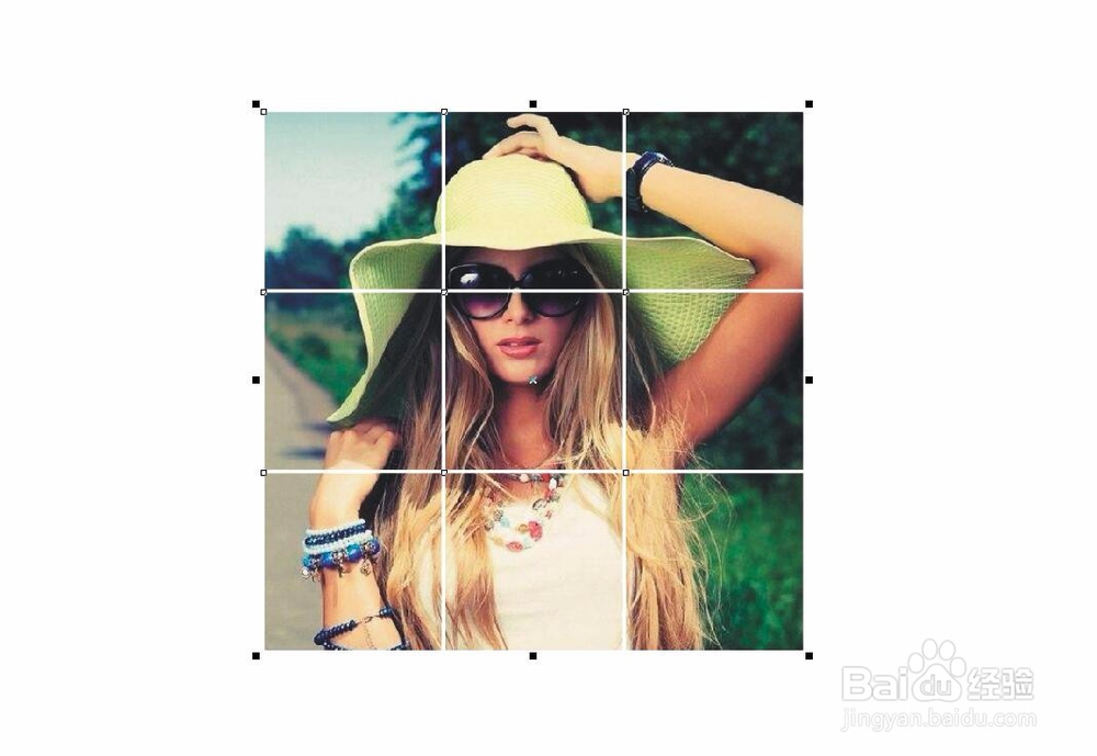 怎样用CDR软件快速制作一张九宫格照片?