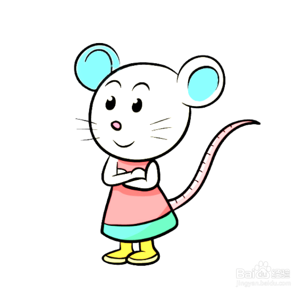 如何手工画高傲的老鼠简笔画？