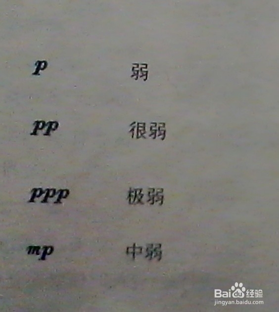 五线谱的一些基本术语