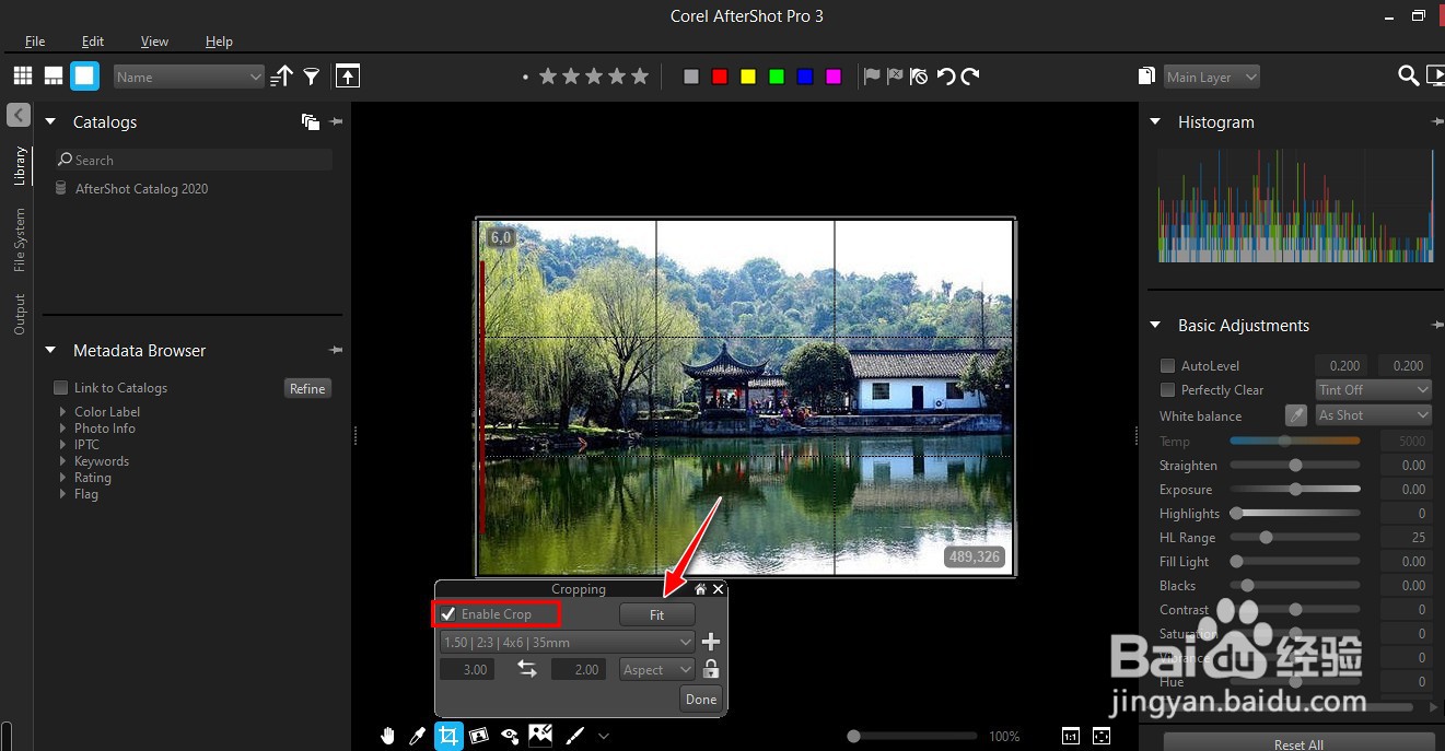 如何使用AfterShot Pro工具进行图像裁剪