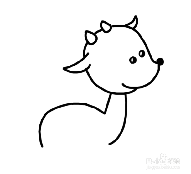 动物简笔画：梅花鹿