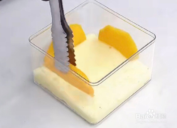 小方盒水果杯子奶油蛋糕的做法