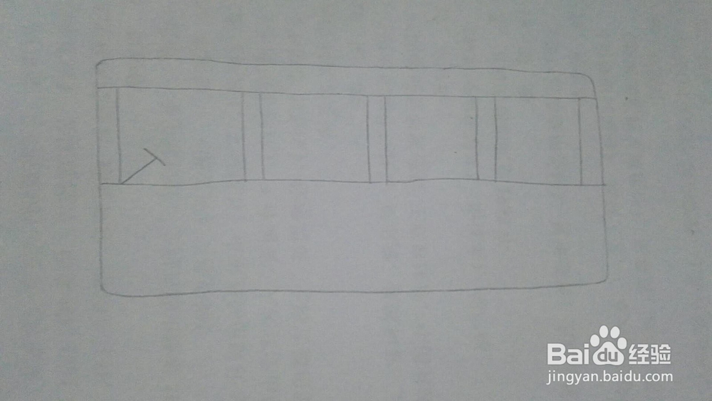 大巴车的简笔画