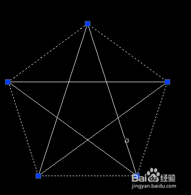 用CAD画一个五边形