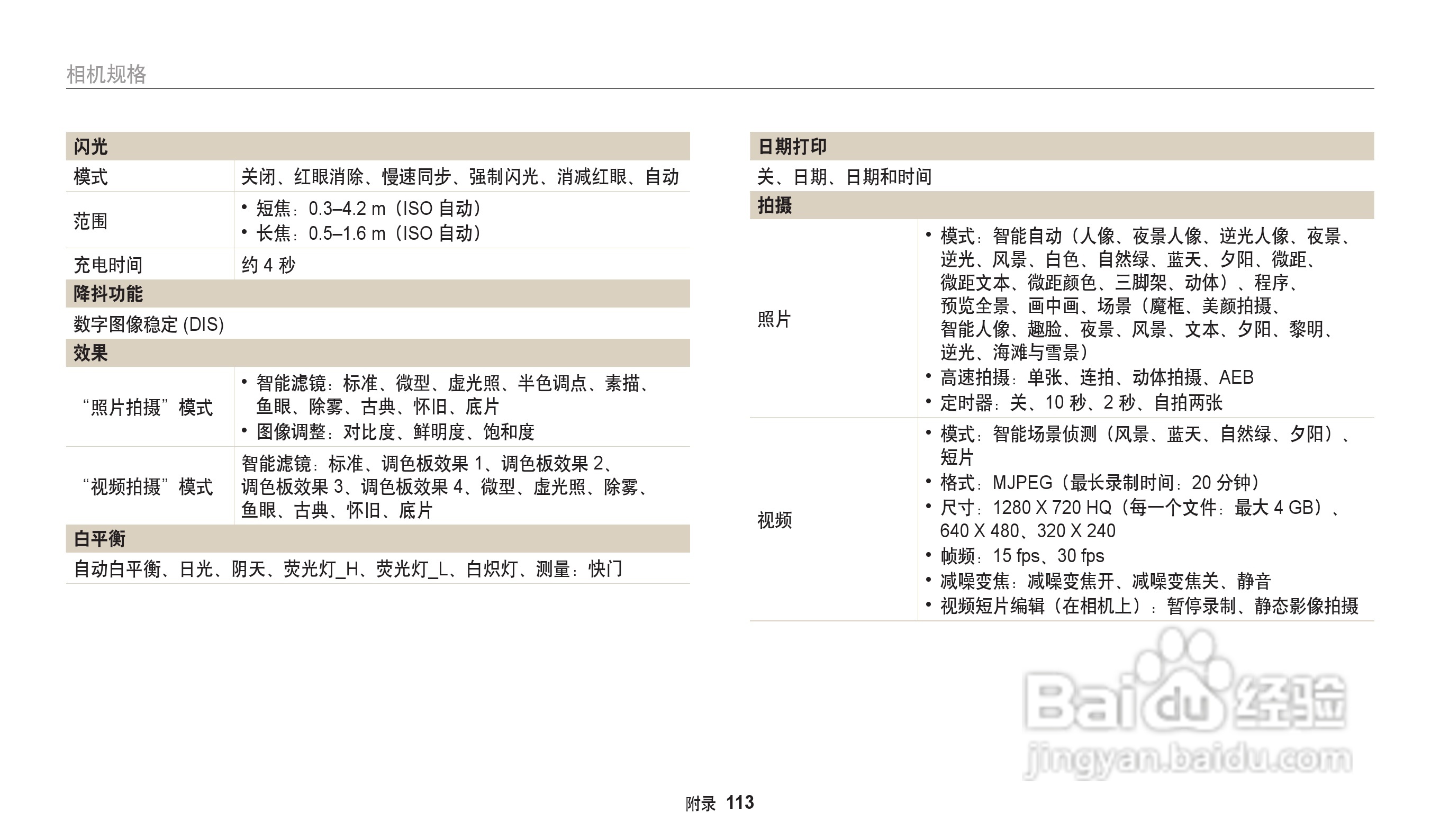 三星ES96数码相机说明书:[12]