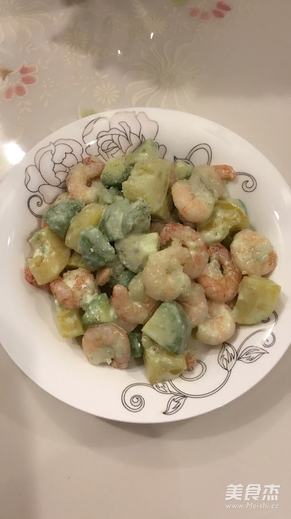 营养虾仁沙拉