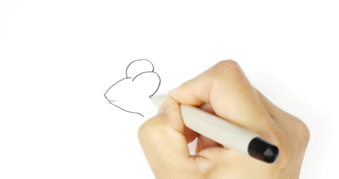 怎样画一只老鼠?