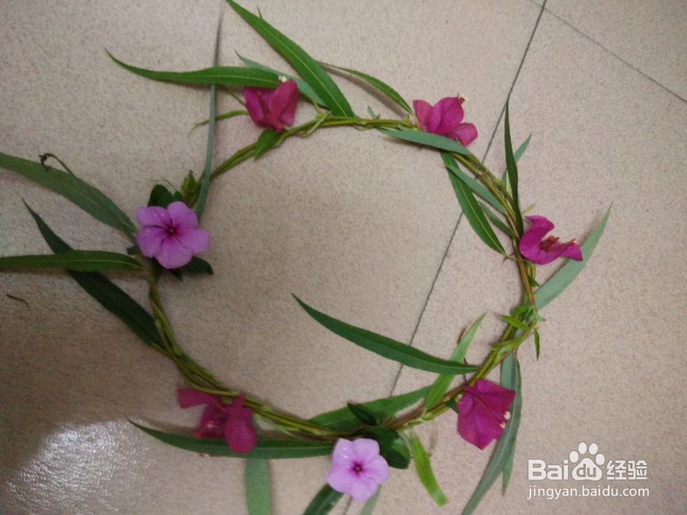 鲜花花圈制作方法