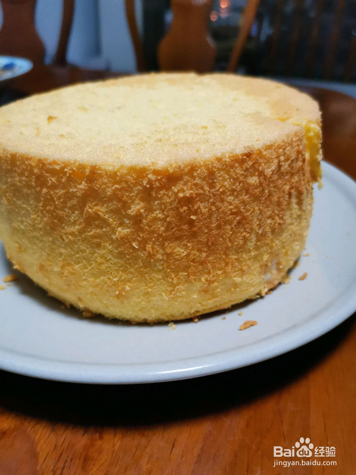 六寸原味戚风蛋糕的做法