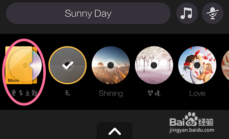秒拍:如何选择音乐和设置主题?