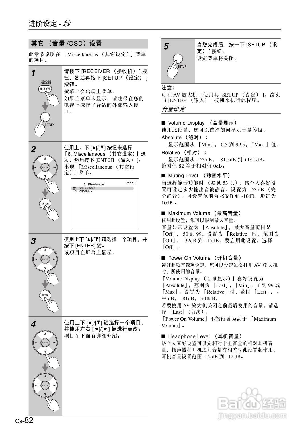 安桥AV放大机TX-SA806型使用说明书:[5]
