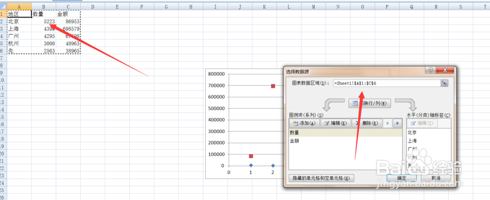 Excel怎么画散点图