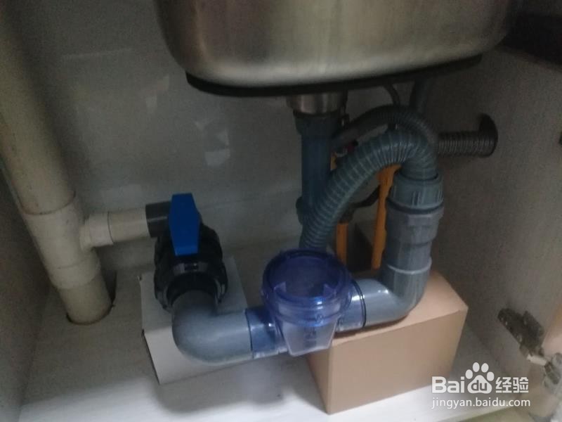 厨房下水道反水怎么堵安装止回阀方法