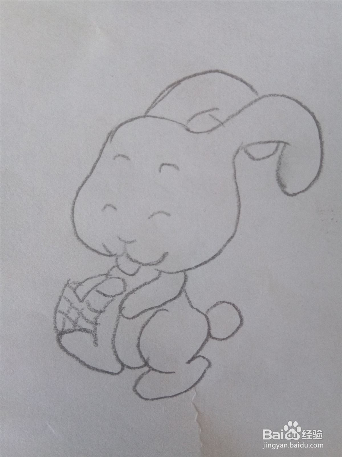 卡通小兔子怎么画？