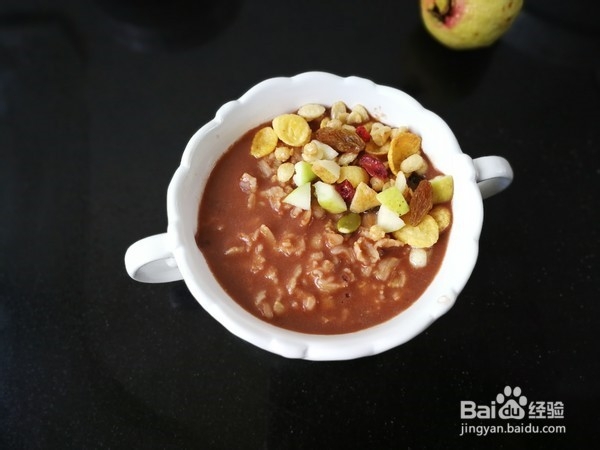 美味的可可燕麦片