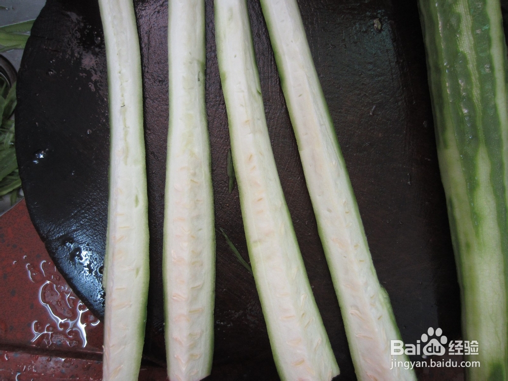 蒜香丝瓜炒肉片
