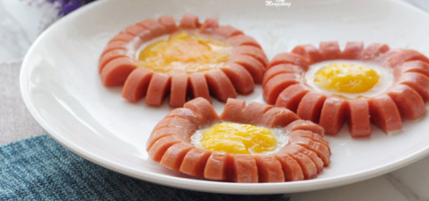 超简单高颜值的火腿鸡蛋花