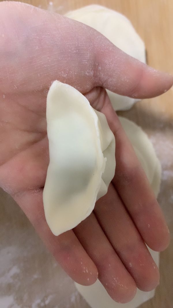 地瓜皮鸡蛋馅饺子