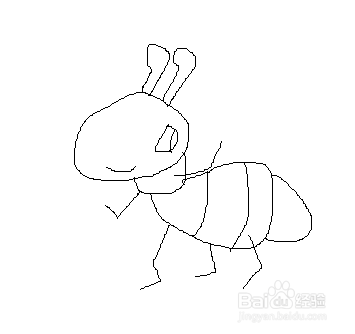 蚂蚁怎么画呐