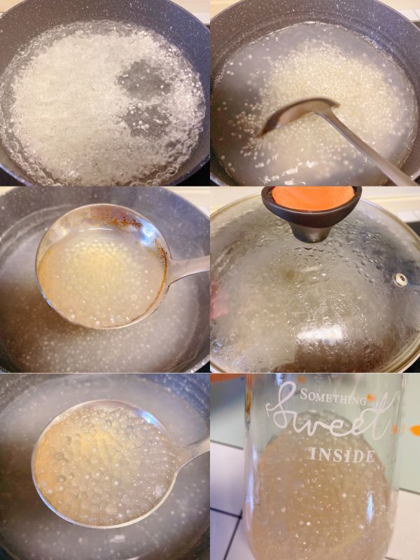 荔枝牛奶西米露