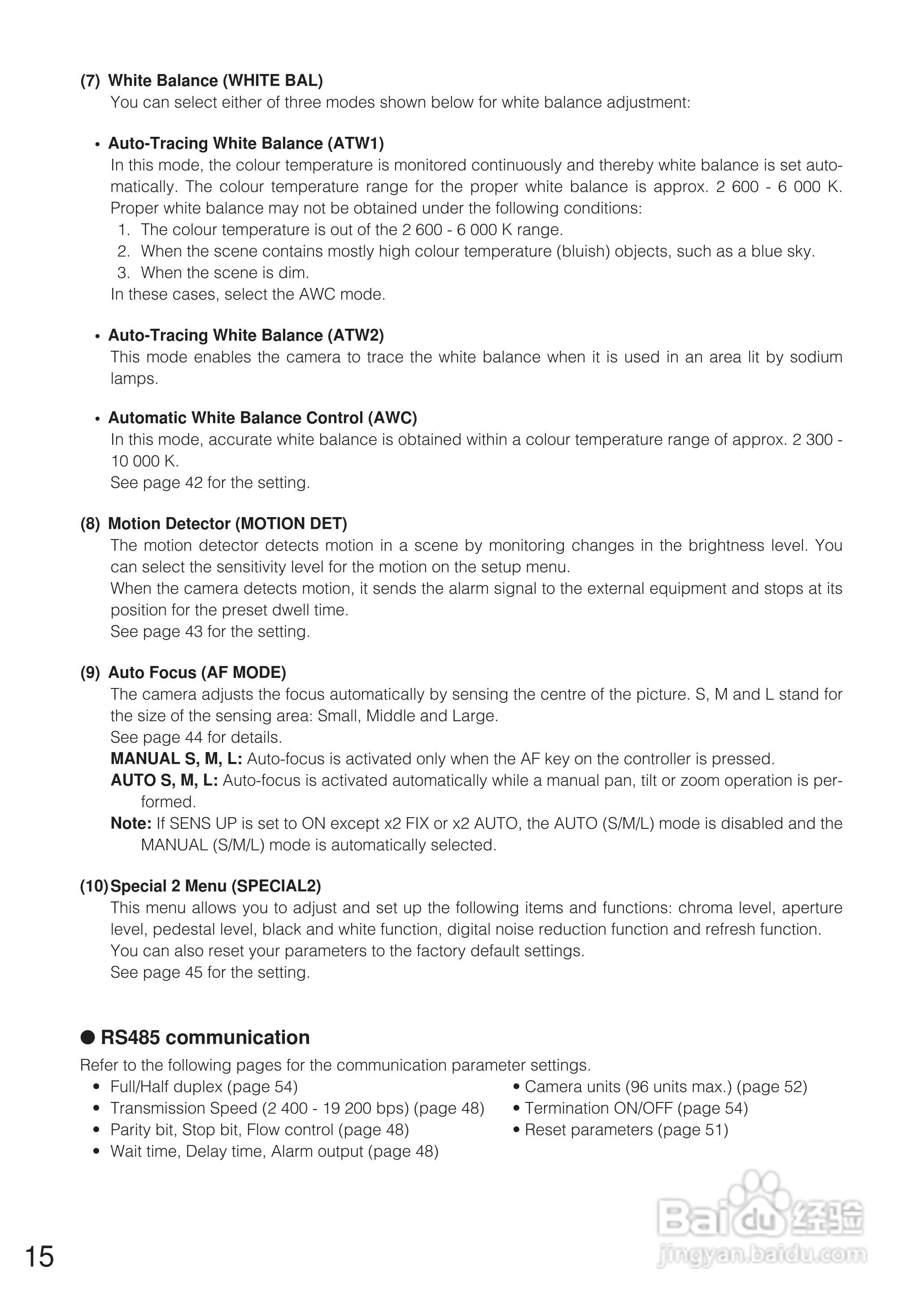 松下WV-CW860E彩色闭路监控摄像机使用说明书:[2]
