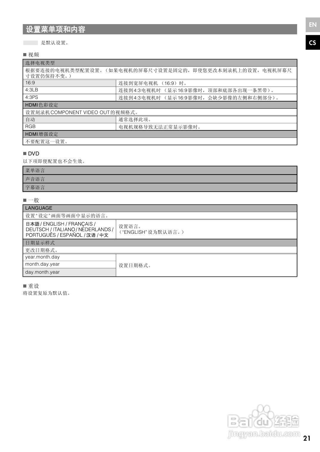 胜利CU-VD40AC DVD刻录机使用说明书:[3]