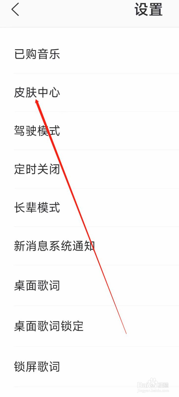 爱音乐进入皮肤中心