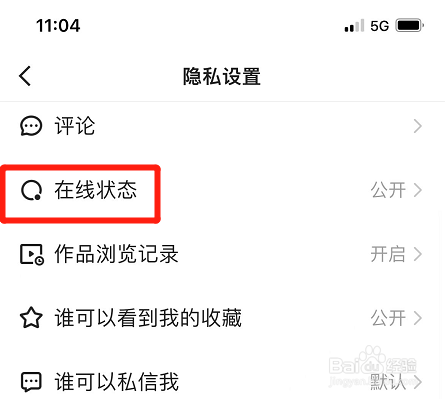 快手极速版如何公开我的在线状态