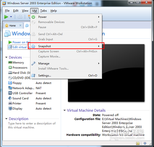 vmware 9安装win server03企业版[VM9以下通用]