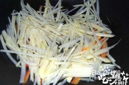 荷兰豆酸煸土豆丝