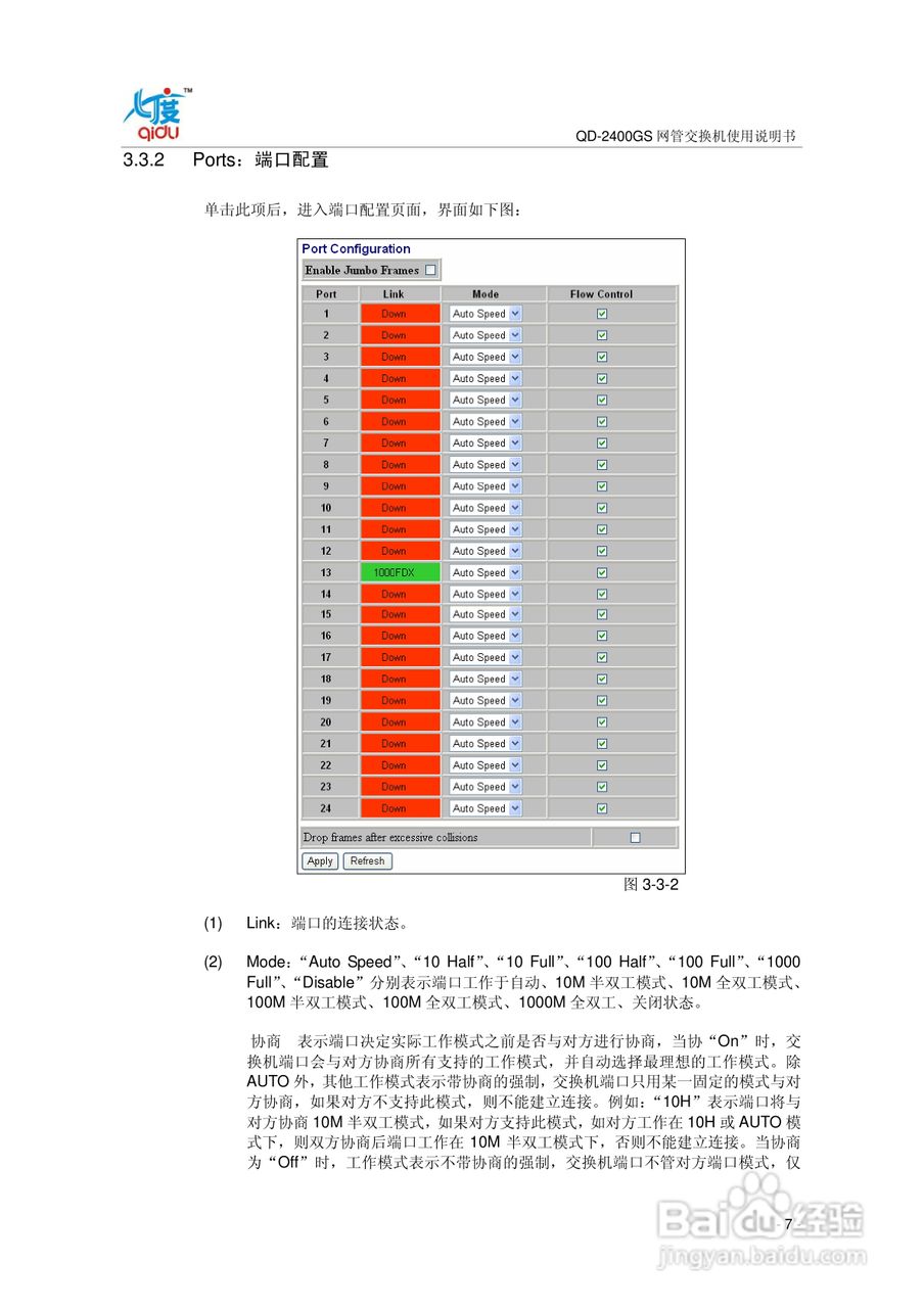 QD-2400GS网管交换机使用说明书:[1]