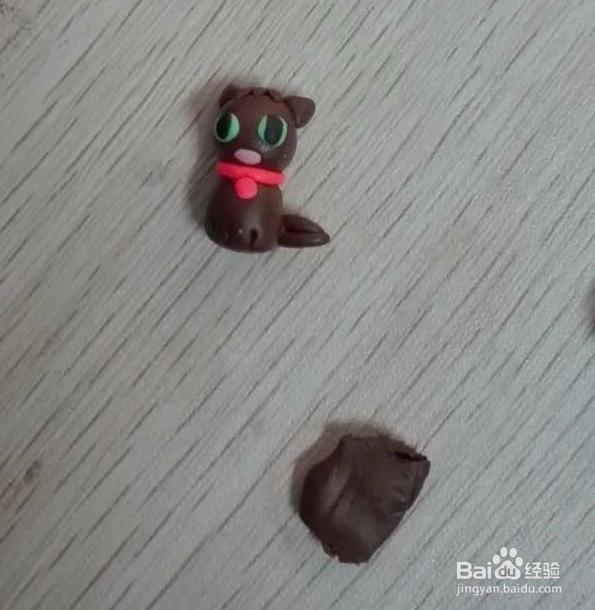 牡丹花上的猫咪黏土做法