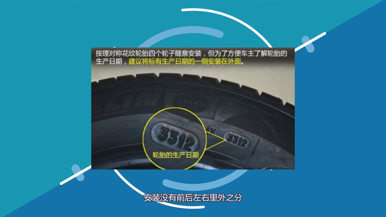 怎样在安装轮胎时区分轮胎正反面？