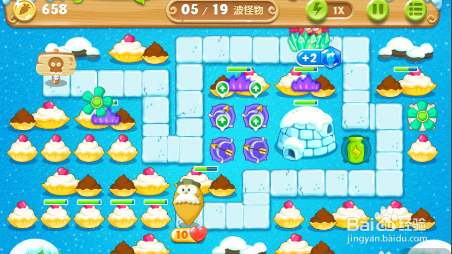 保卫萝卜2 极地 第91关 金水晶萝卜攻略