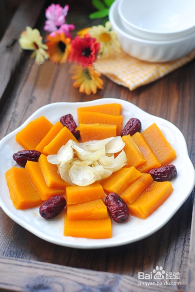 夏季养颜食谱 红枣百合蒸南瓜