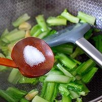 如何制作小白菜炒火腿