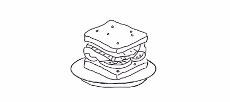 <b>怎么画三明治的简笔画</b>