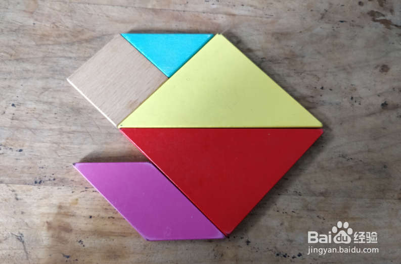 用七巧板怎样拼一条鲷鱼?