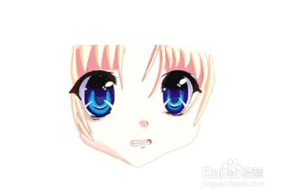如何画动漫女孩眼睛