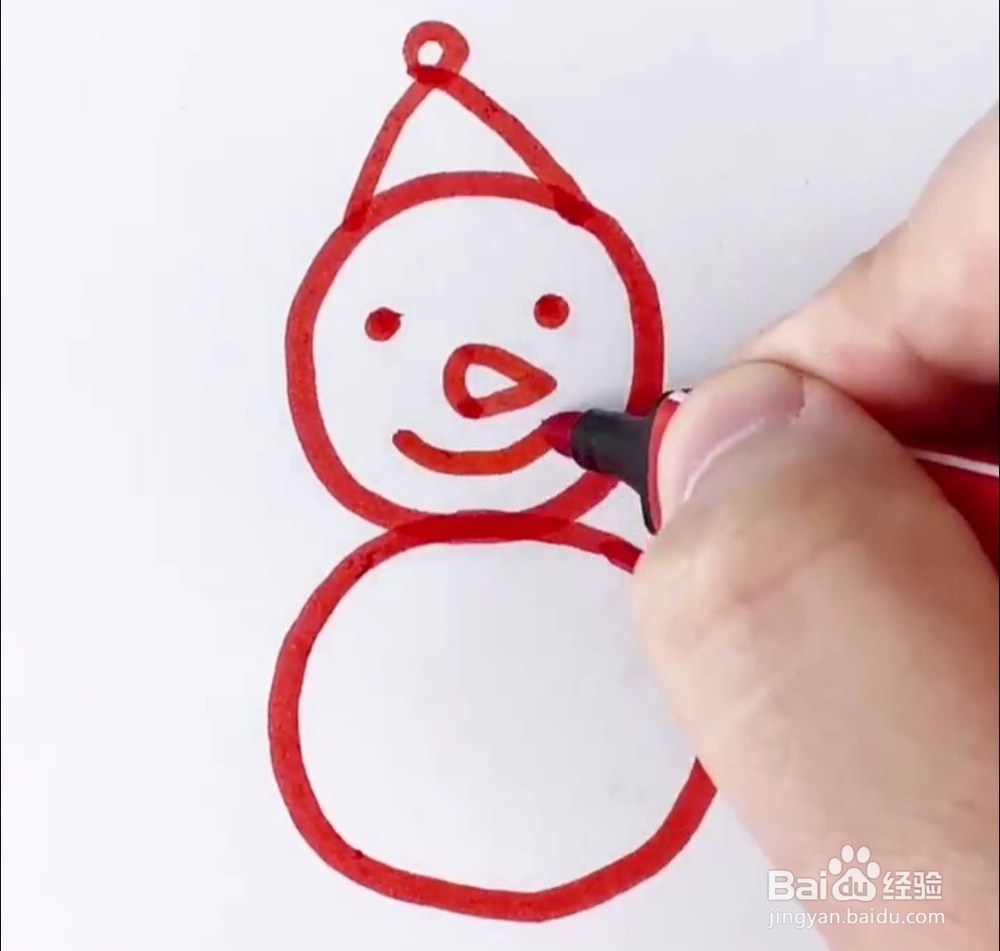 小雪人怎么画 教大家小雪人简笔画