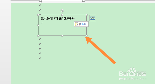 怎么把文本框的线去掉
