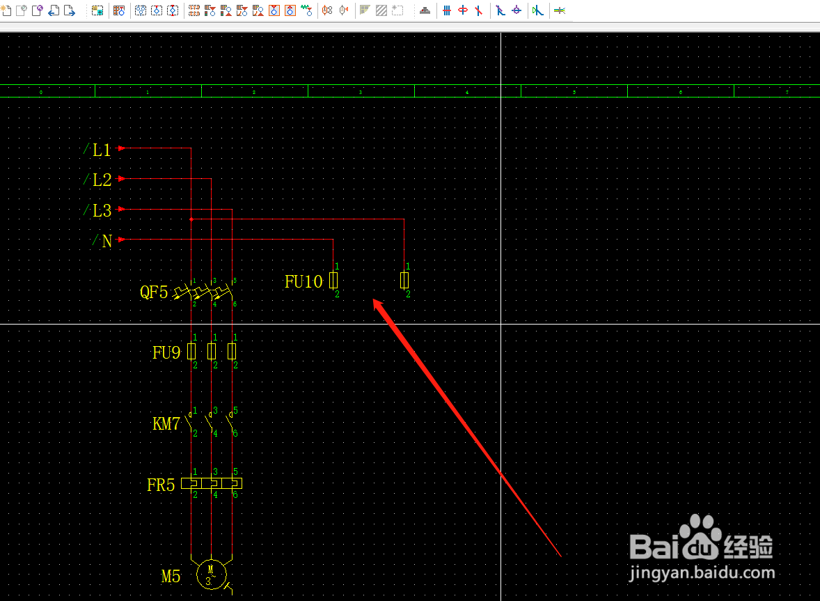 在EPLAN里面设计正反转电路的控制电路熔断器