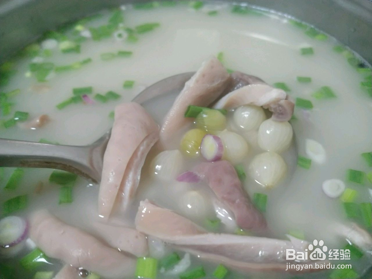 苦藠炖猪肚的做法