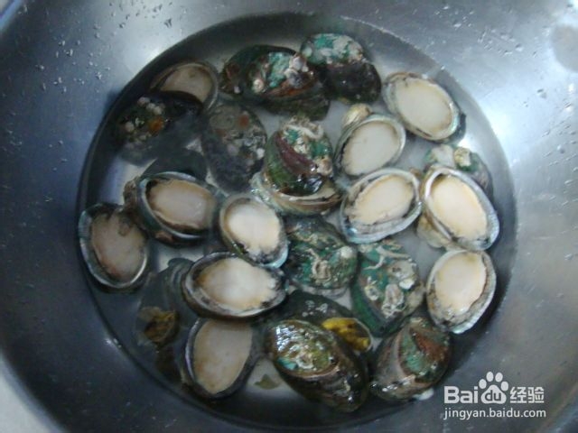 鲜美的蒜蓉豉油蒸鲍鱼